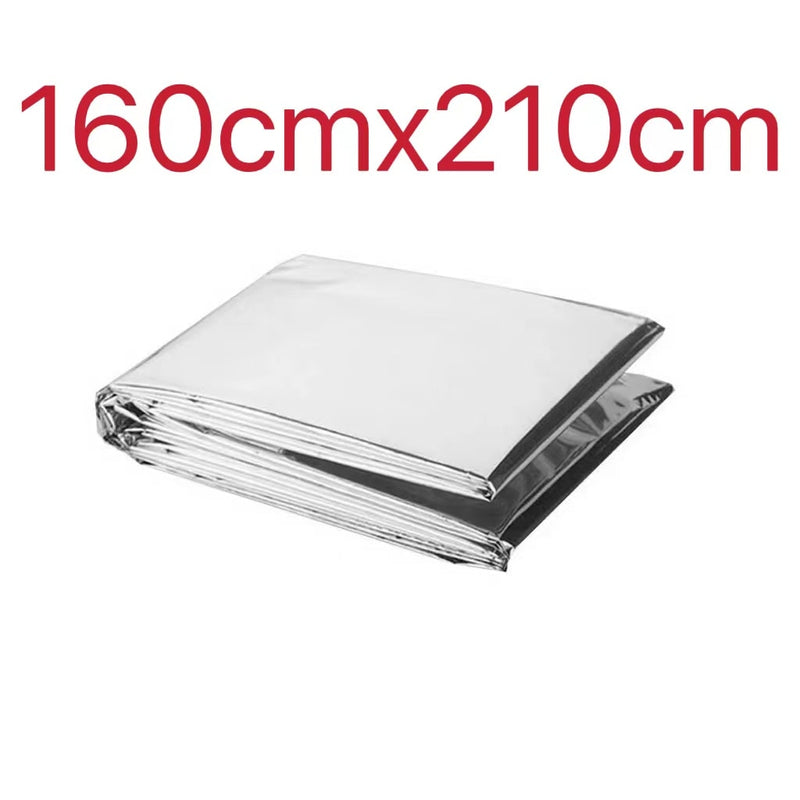 Outdoor Low Temperature Rescue First Aid Kit Insulation Blanket Campsite Keeping Foil Polyester Film Lifesaving Warm Insulation