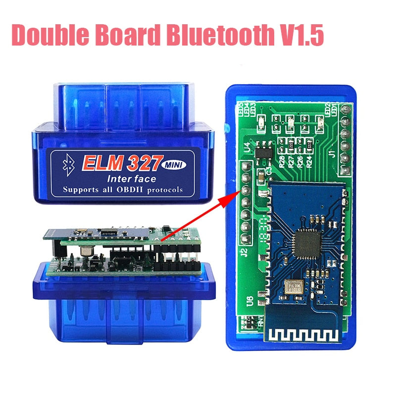 Super MINI ELM327 Bluetooth V1.5 With PIC18F25K80 Chip For Android V2.1 OBD2 Scanner Car Diagnostic Interface Support More Car