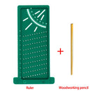 Woodworking Tools Carpentry Scribe Mark Line Gauge T-Type CrossOut Carpenter Angle Ruler Precision Measurement Manual Work Tools