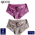 2pcs/lot QUCO Brand sexy Women Underwear High Quality Women Panties Seamless Underwear Solid  Lingerie underwear women