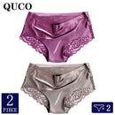 2pcs/lot QUCO Brand sexy Women Underwear High Quality Women Panties Seamless Underwear Solid  Lingerie underwear women