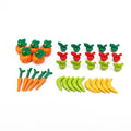 Food Building Blocks City Friend Accessories Bread Chips Roast Chicken Pizza Hot Dog Fish Fruit Carrot Basket Classic DIY Bricks