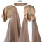 Women Muslim Instant Chiffon Hijab With Cap Underscarf Bonnet HIjabs  Scarf Islam Headscarf Headwrap Turbante