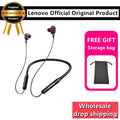 Lenovo Bluetooth5.0 Wireless Earbuds Magnetic Neckband Earphones IPX5 Waterproof Sport Headset with Noise Cancelling Mic HE05