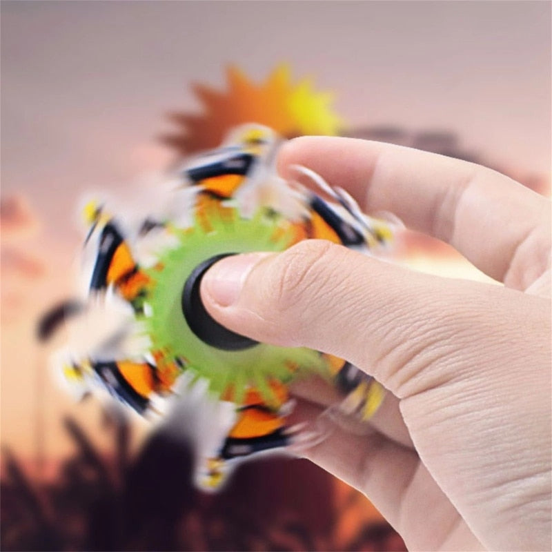 Hand Spinner Gyro Anti Stress Cartoons Animal Animation Running Comic Pattern Rotating Fingertip Spinning Toys Fidget Toys
