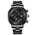 Brand Fashion Men&#39;s Sports Watches for Men Business Stainless Steel Quartz Wrist Watch Luxury Man Casual Leather Luminous Clock