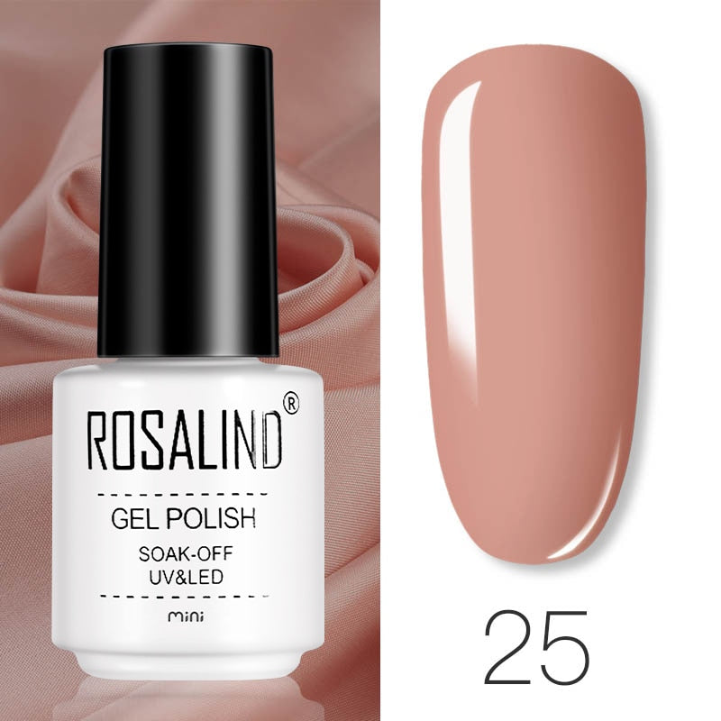 ROSALIND Gel Polish Set Manicure for Nails Semi Permanent Vernis top coat UV LED Gel Varnish Soak Off Nail Art Gel Nail Polish