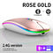Bluetooth Wireless Mouse for Computer PC Laptop iPad Tablet with RGB Backlight Mice Ergonomic Rechargeable USB Mouse Gamer