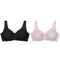 2PCS Sexy Front Closure Bralette Lace Plus Size Bra Push Up Underwear Crop Top M-5XL Seamless Brassiere Female Lingerie