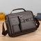 Large-capacity Shoulder Bag Leather Men&#39;s Messenger Bag Business Commuter Handbag Waterproof Wear-resistant Can Be Stored