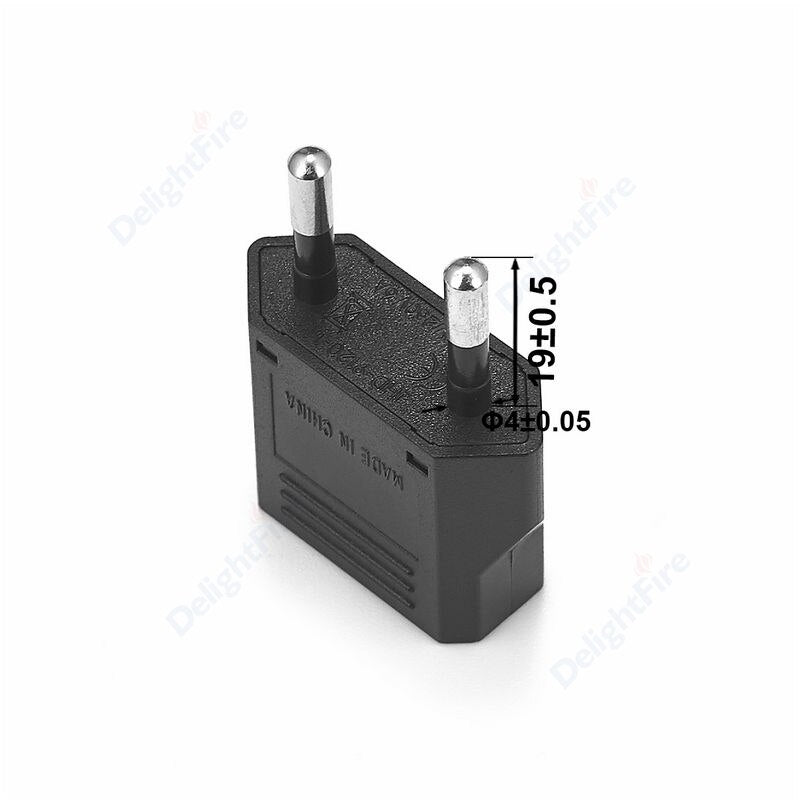 1-100pcs 4.0/4.8mm EU Plug Adapter EU US Israel To Euro KR BR Brazil Plug Converter American Travel Power Adapter Plug Socket