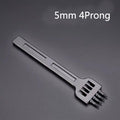 1PC 4/5/6mm Leather Black Round Hole Row Punch Tool  DIY Round Stitching Punch Sewing Stitching Punch Carving Work Saddle Set