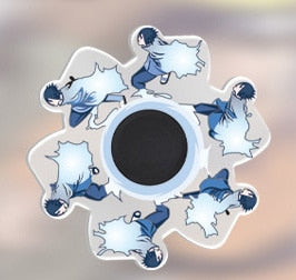 Cartoon Anime Ninjas Fidget Spinner Top 3D Dynamic Running Gyroscope Kawaii Stress Relief  Kid Decompression Toys Fingertip Gyro