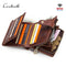 CONTACT&#39;S Genuine Leather RFID Vintage Wallet Men With Coin Pocket Short Wallets Small Zipper Walet With Card Holders Man Purse