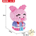 Disney DIY LinaBell assembly buildding blocks Goofy Pluto Anime Mini Action Figures Educational Toys kids Birthday Gifts