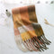 2022 New Women Plaid Scarf Winter Pashmina Shawls Cashmere Thick Wraps Lady Tassel Warm Scarves Rainbow Hairy Bufanda