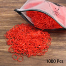 1000PCS Disposable Rubber Band Hairband For Children  Ponytail Hairs Ties Colourful Elastic Hair Bands Baby Hair Accessories