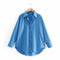 Zevity New Women Simply Candy Color Casual Slim Poplin Shirts Office Ladies Long Sleeve Blouse Roupas Chic Chemise Tops LS9405