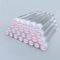 50pcs Reusable Eyelash Brush Tube Eye Lash Brush Eyebrow Brush Resin Drill Replaceable Mascara Wand Brushes Dust-proof