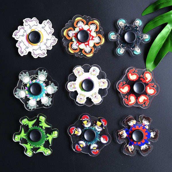New 3D Running Cartoon Anime Character Astronaut Spinner Stress Relief Toys Anti-Stress Fidget Toy Finger Dynamic Changing Gyro