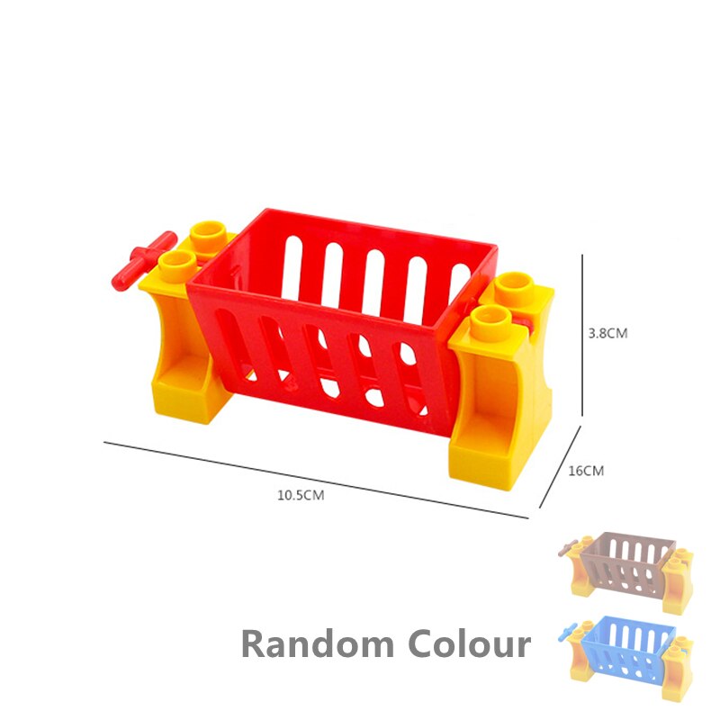 Big Building Blocks Compatible Slide Swing Seesaw Park Playground Series Large Bricks Children Educational Creative Toy Kid Gift