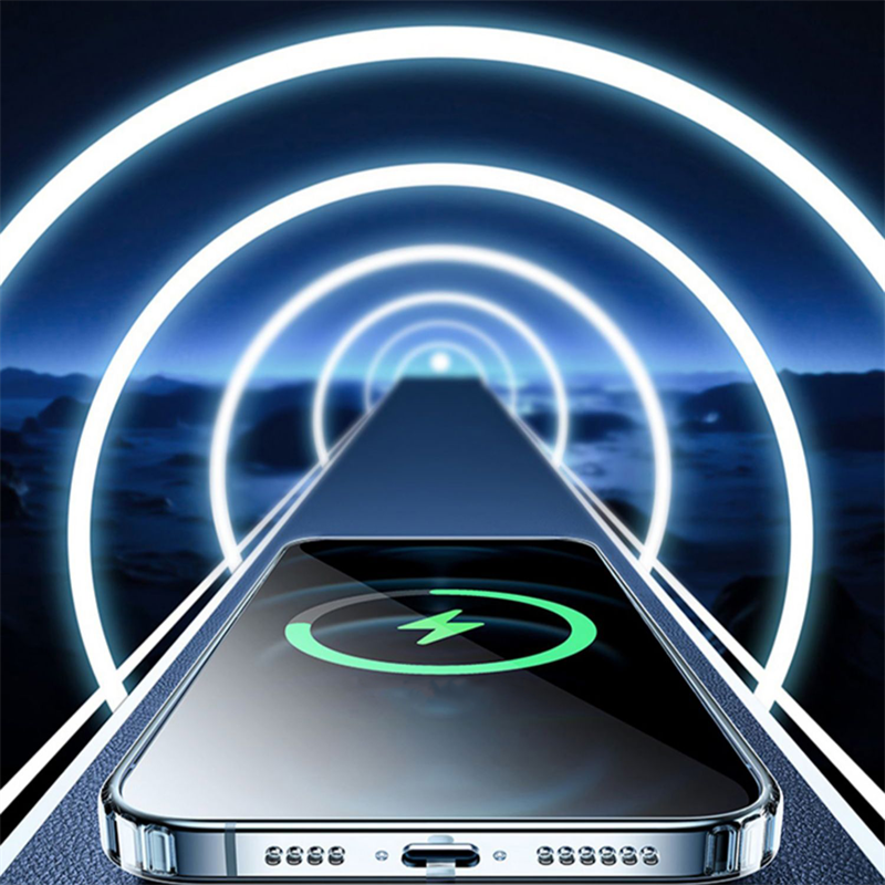 Clear For Magsafe Magnetic Wireless Charging Case For iPhone 14 13 12 11 Plus Pro Max Mini X XS XR 7 8 SE2022 Hard Acrylic Cover