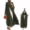 Ramadan Open Chiffon Abaya Dubai Women Sash Marocain Kaftan Eid Hijab Long Robe Muslim Fashion Clothes Turkey Vestido De Mujer