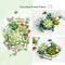 Mini Bouquet Building Blocks Flowers Succulent Cherry Blossom Bonsai 3D Model Home Decoration Children&