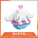 Disney DIY LinaBell assembly buildding blocks Goofy Pluto Anime Mini Action Figures Educational Toys kids Birthday Gifts