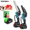 6/8 Inch Brushless Chain Saw Cordless Handheld Pruning Saw Portable Woodworking Electric Saw Cutting Tool with Lithium Battery