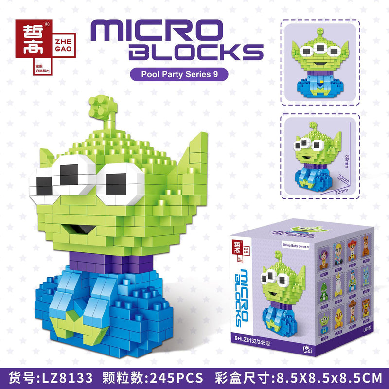 Disney DIY LinaBell assembly buildding blocks Goofy Pluto Anime Mini Action Figures Educational Toys kids Birthday Gifts