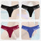4PCS/Set Sexy Women Cotton Panties Lace Thong Underwear for Female Intimates Lingerie T-Back Floral Hollow Out Plus Size Panties