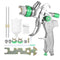 Nasedal HVLP Spray Gun 600ml Cup 1.4Mm 1.7Mm 2.0Mm Gravity Airbrush nozzle needle for Painting Car Furniture Wall