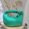 2022 Fashion woven bag luxury designer handbag brand women tote bag lady shoulder bags PU spring bags leather casual handbag
