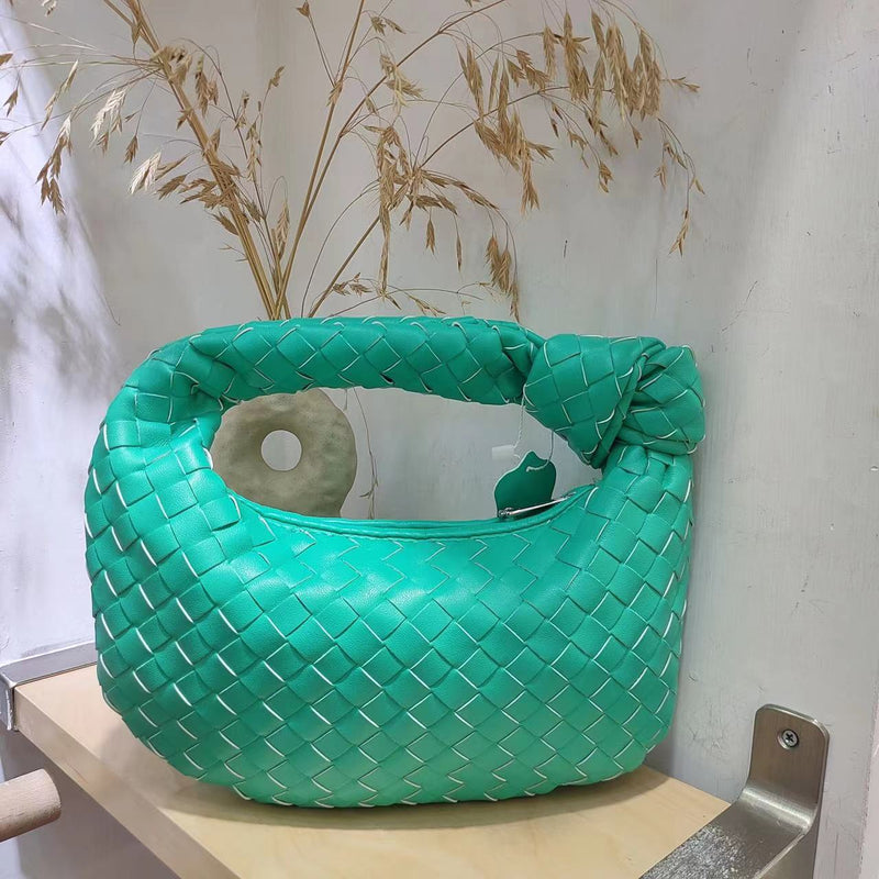 2022 Fashion woven bag luxury designer handbag brand women tote bag lady shoulder bags PU spring bags leather casual handbag