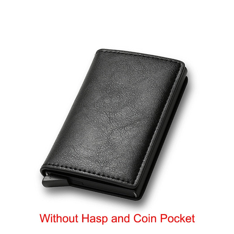Carbon Fiber Rfid Card Holder Men Wallets Money Bag Male Vintage Black Male Purse 2022 Small Leather Mini Slim Wallets Walets