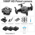 V2 Mini Drone 4K 1080P HD Camera WiFi Fpv Air Pressure Altitude Hold Professional  Foldable Quadcopter RC Drone Kid Toys GIft