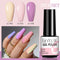 LILYCUTE 3 PCS Gel Nail Polish Set Nude Pink Glitter Sequins Matte Effect Gel Long Lasting Base Top Coat Nail Art Design Hybrid
