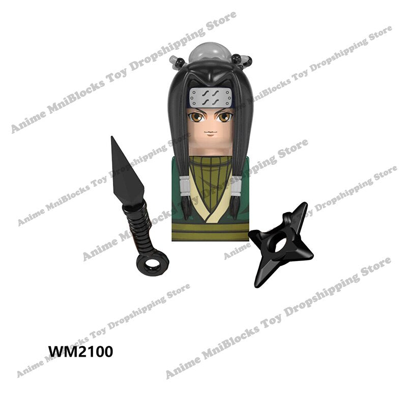 WM6105 WM6106 WM6107 WM6108 WM6109 Naruto blocks anime bricks Sasuke Kakashi mini action toy figures Assemble toys kids gifts