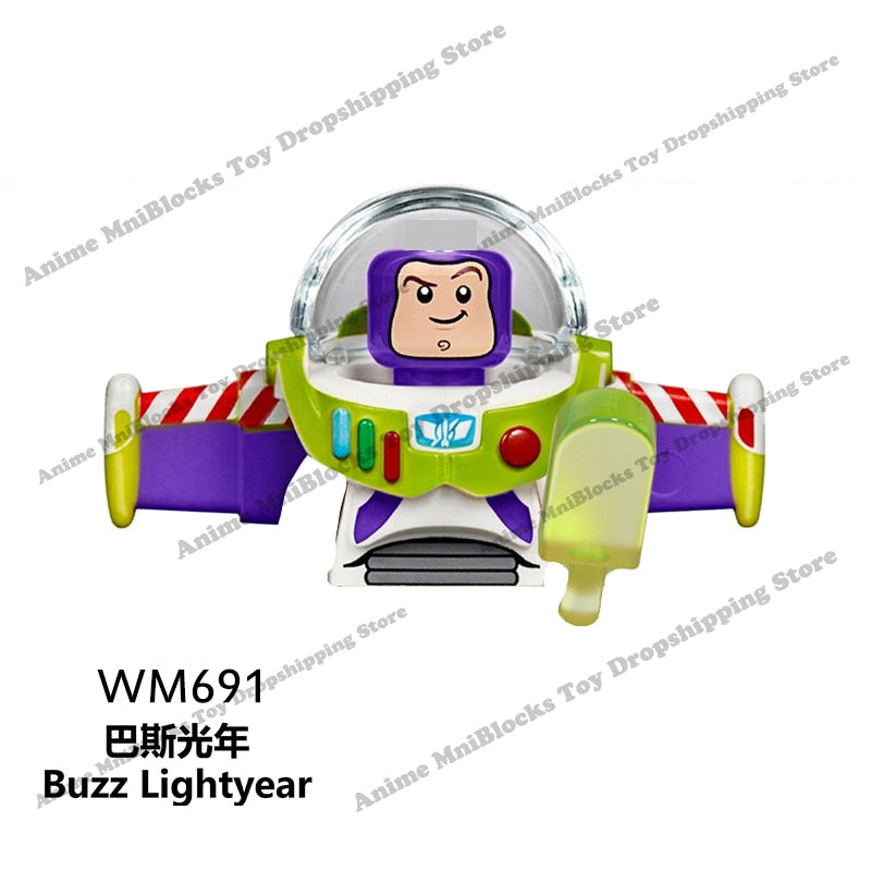 Disney Mini Action Toy Figures Building Blocks Cartoon dolls Toy Story Mickey Mouse Winnie The Pooh Frozen Stitch Donald Duck