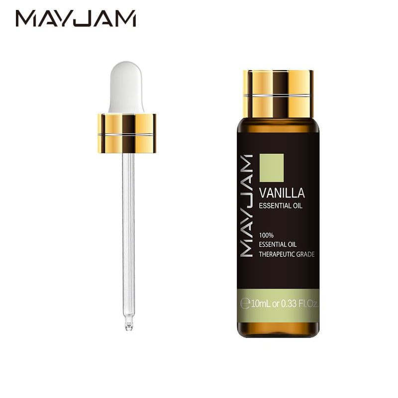 MAYJAM 10ML Aromatic Diffuser Essential Oil Lavender Vanilla Myrrh Fragrance Oil For Soaps Candle Making Massage Humidifiers