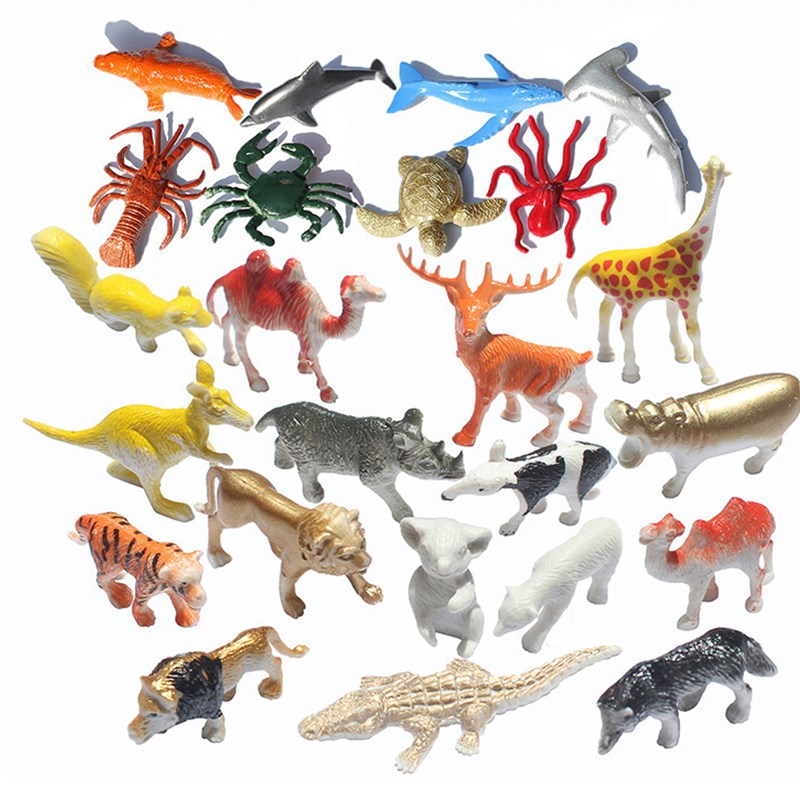 10pcs/lot Batch Mini Dinosaur Model Children&