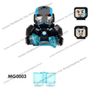 XP193 D009 WM718 Mark suit Disney anime movie figurine dolls mini plastic action toy figures Assemble blocks Christmas gifts