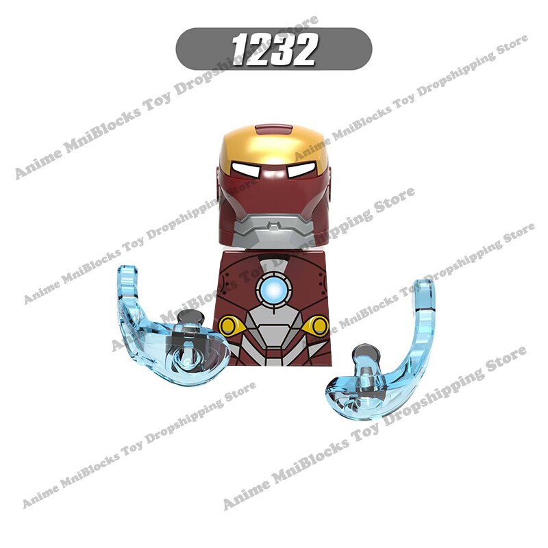 XP193 D009 WM718 Mark suit Disney anime movie figurine dolls mini plastic action toy figures Assemble blocks Christmas gifts