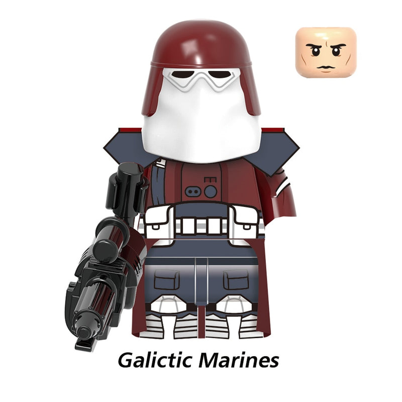 DISNEY ARC Clone Troopers Building Blocks LUKE Skywalker Mandalorians Boba Fett Palpatine Yoda R2D2 Bricks Action Figures Toys