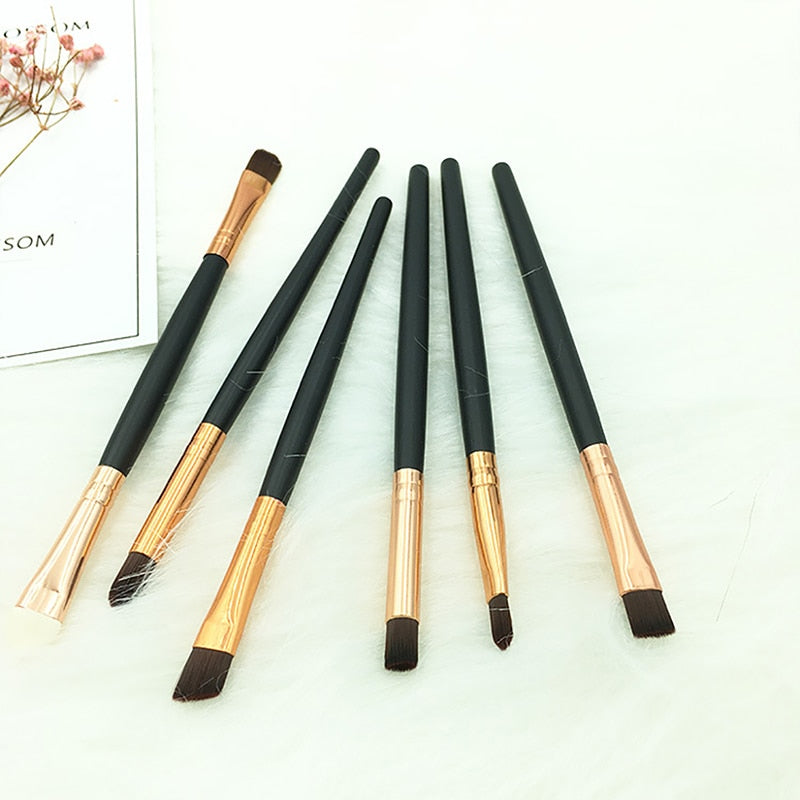 4/6/8Pcs Makeup Brushes Set With Bag Lip Eye Shadow Brush Professional Cosmetic Brushes Kit Travel Mini Makeup Brush beauty tool