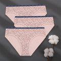 3PCS/Set Women Panties Cotton Underwear Patchwork Cute Design Female Lingerie Underpants Pantys Sexy Briefs Intimates for Girls