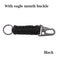 Outdoor Keychain Ring Camping Carabiner Military Paracord Cord Rope Camping Survival Kit Emergency Knot Bottle Opener Tools