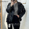 CHICLAZA Women 2022 Spring Fashion Black Faux Leather Jacket Ladies Casual Zipper Biker Coat Female Autumn Loose Couple Outwear