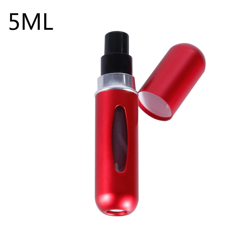 5ML/8ML Mini Small Perfume Refillable Bottle Portable Aluminum Atomizer Travel Refill Perfume Spray Bottle Cosmetic Container